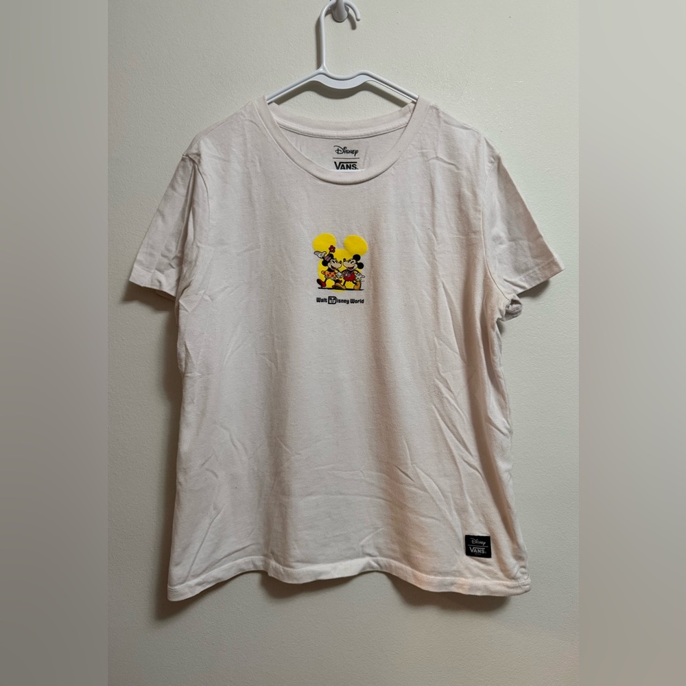 Vans Disney Exclusive White Tee with Minnie &‎ Mickey Graphic - Size XXL